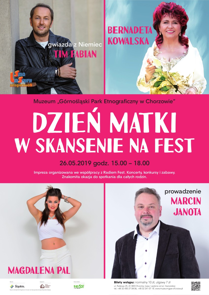 MAJ 2019 DZIEŃ MATKI w Skansenie na Fest 2019 - plakat